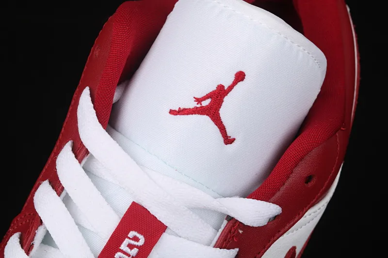 All categories Air Jordan Jordan series basketball shoes Air Jordan 1 Low New version Air Jordan 1 Low AJ1 Joe 1 low top leather white and red cultural and leisure sports sneakers 558553-611